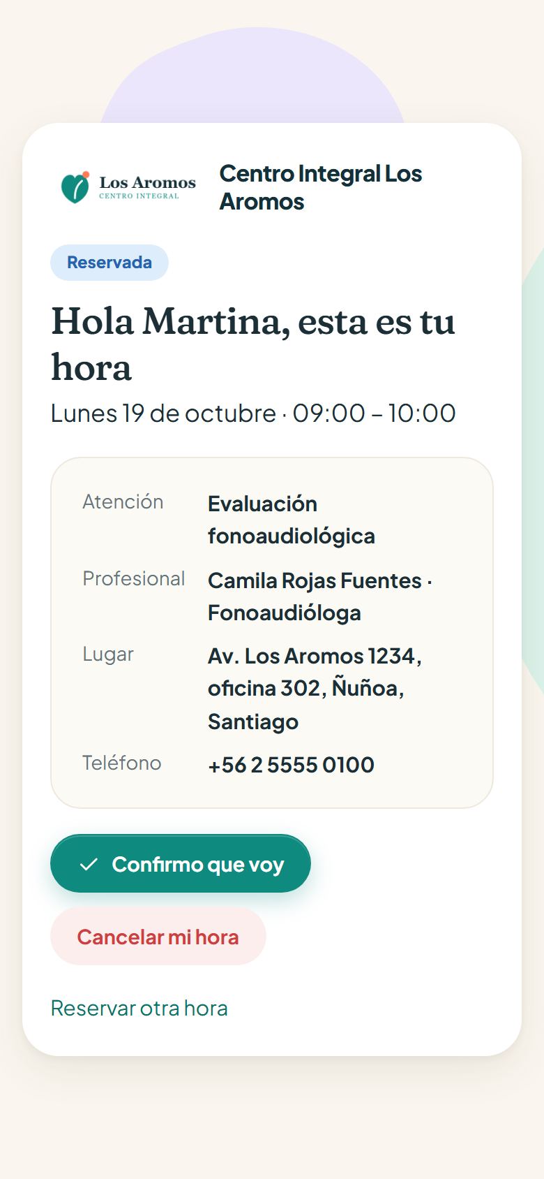Ver mi hora